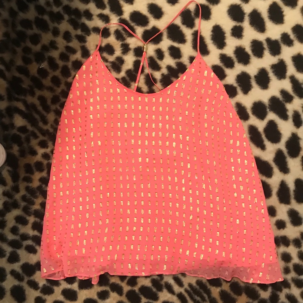 Pink and Gold Lilly Pulitzer Top